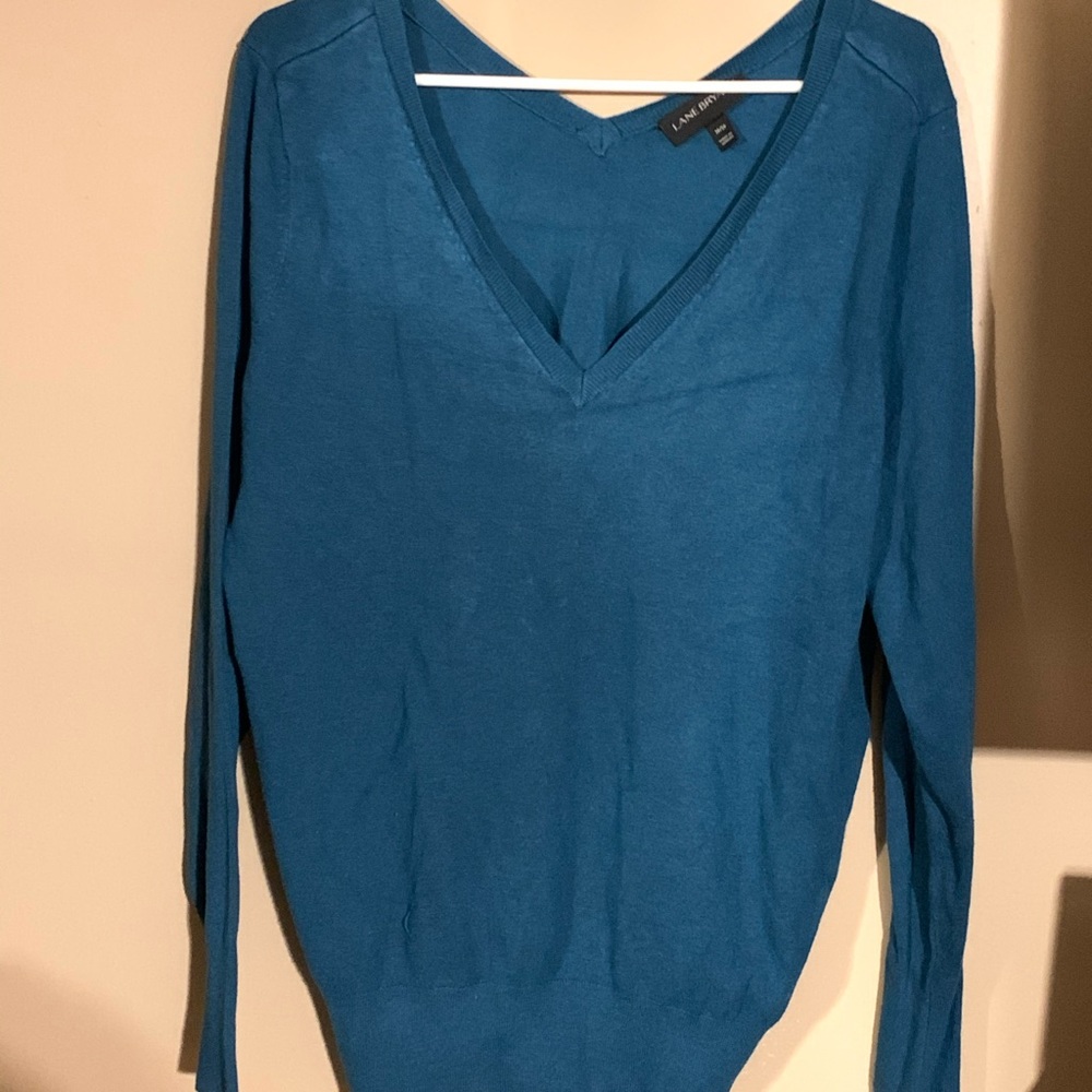 Lane Bryant Blue v-neck sweater